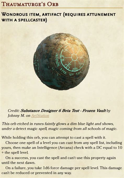 Customized wizardry divination orb